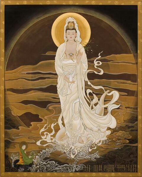 File:White robed water moon Guanyin.jpeg
